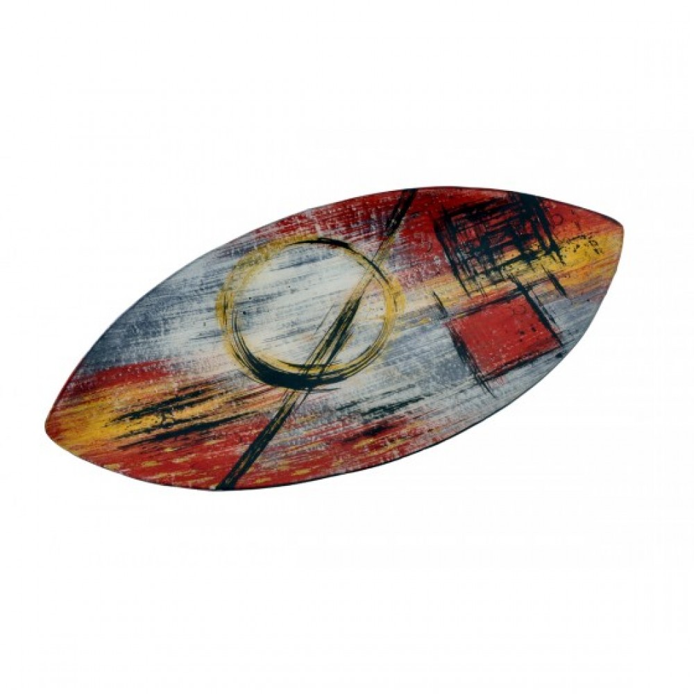 Photo de Plat oval decor formes ab