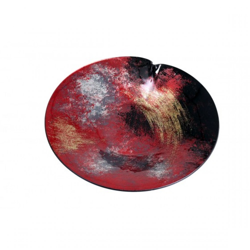 Photo de Plat rond decor papillon