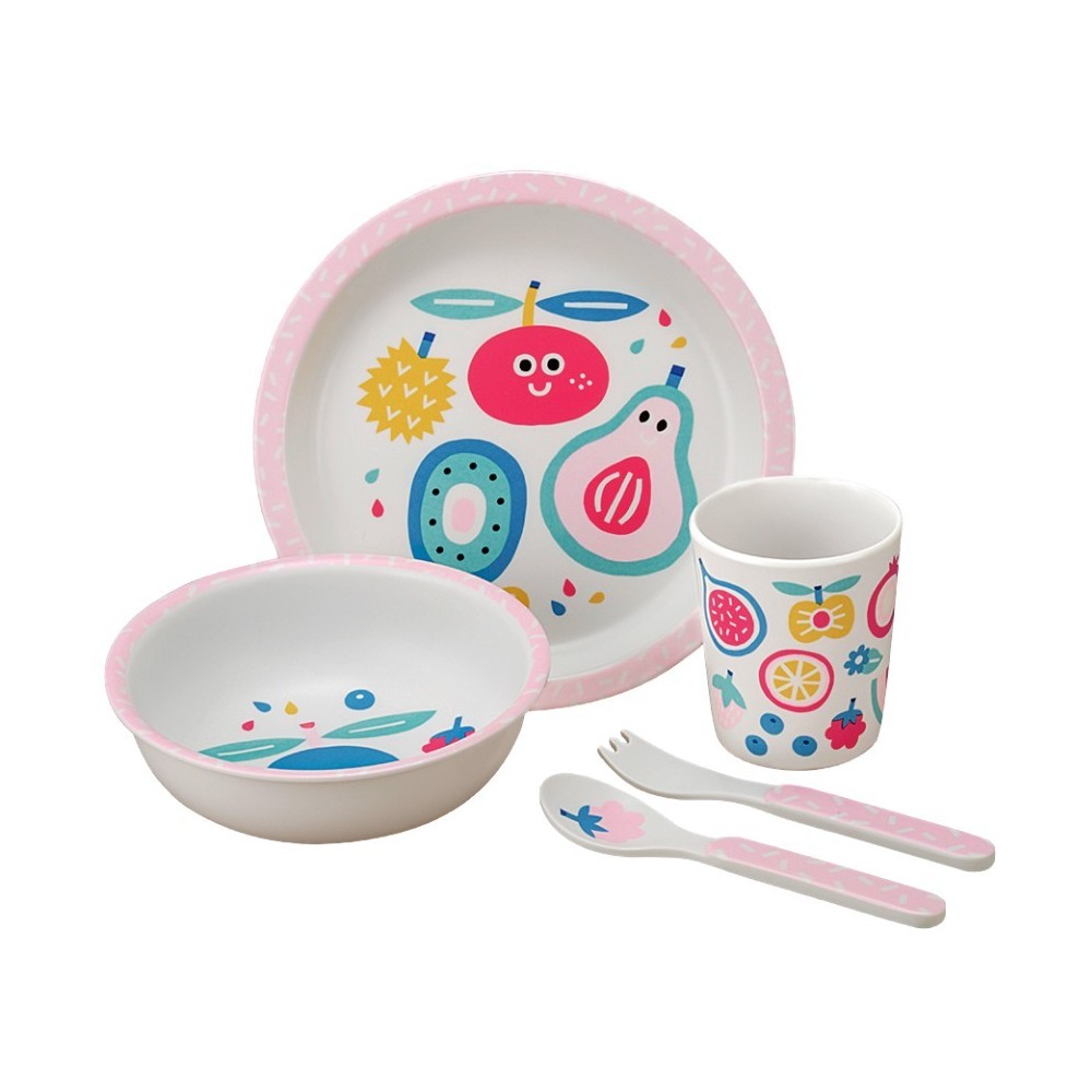 Vaisselle enfant 5 pièces Tutti Frutti