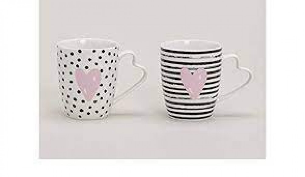 Photo de Mug décor coeur en porcel