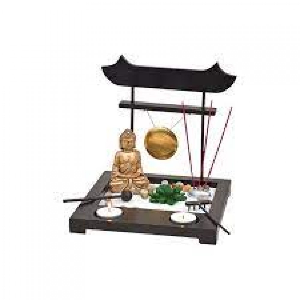 Photo de Bouddha avec 2 photophore