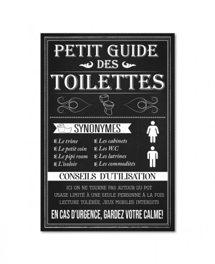 Photo de Toile règles toilettes no