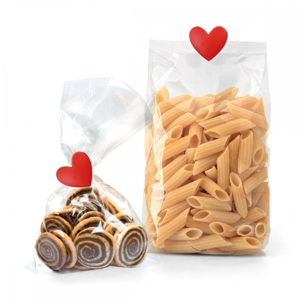 Set de 6 clips de fermeture sachets Heart