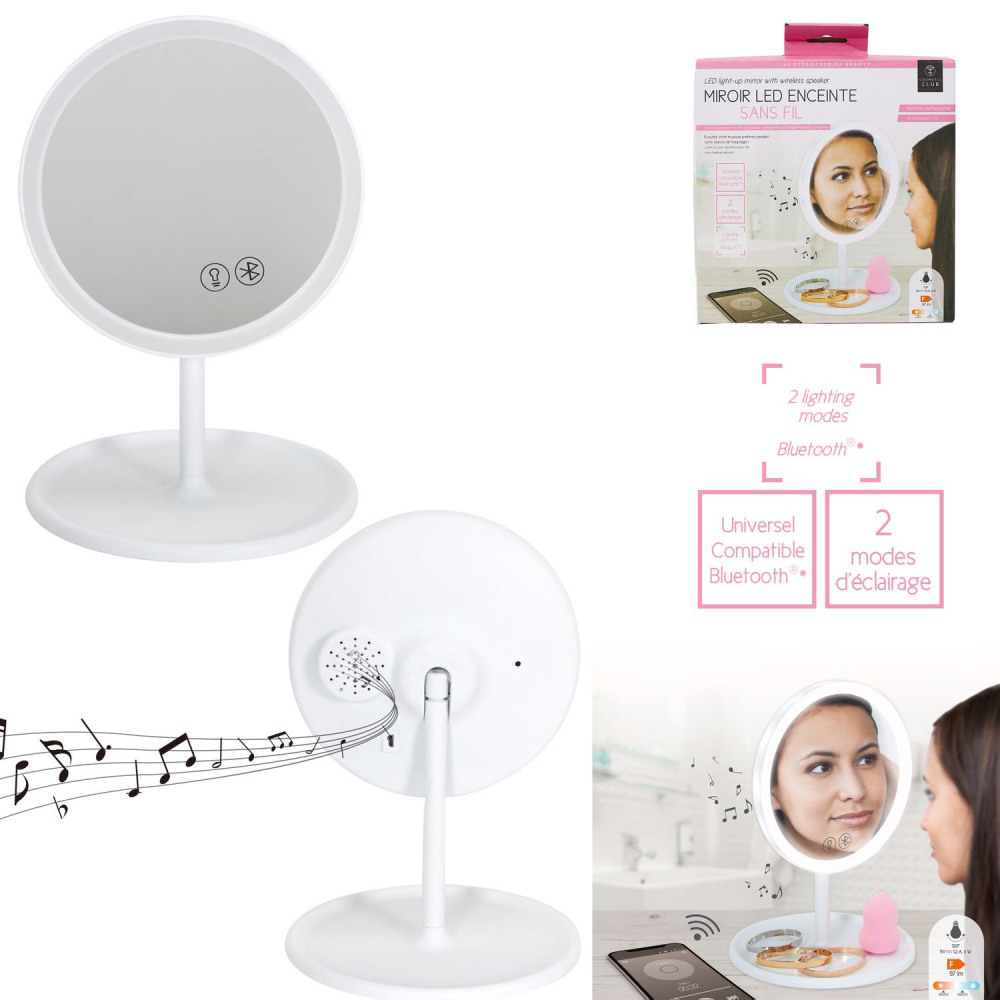 Photo de Miroir led lumineux encei