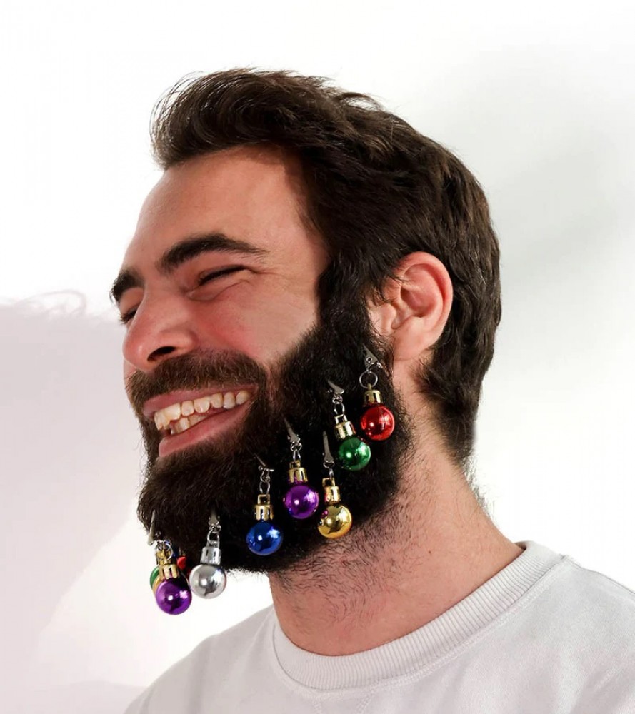 Boules de Noël pour barbe