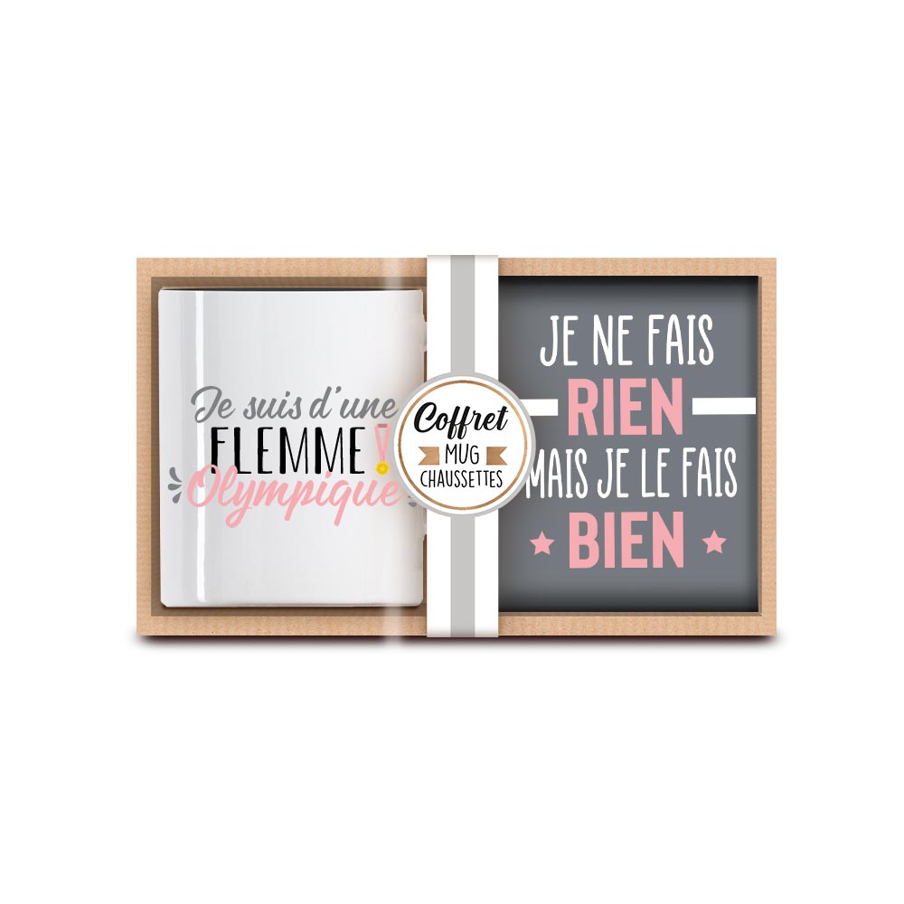 Photo de Coffret mug chaussettes J