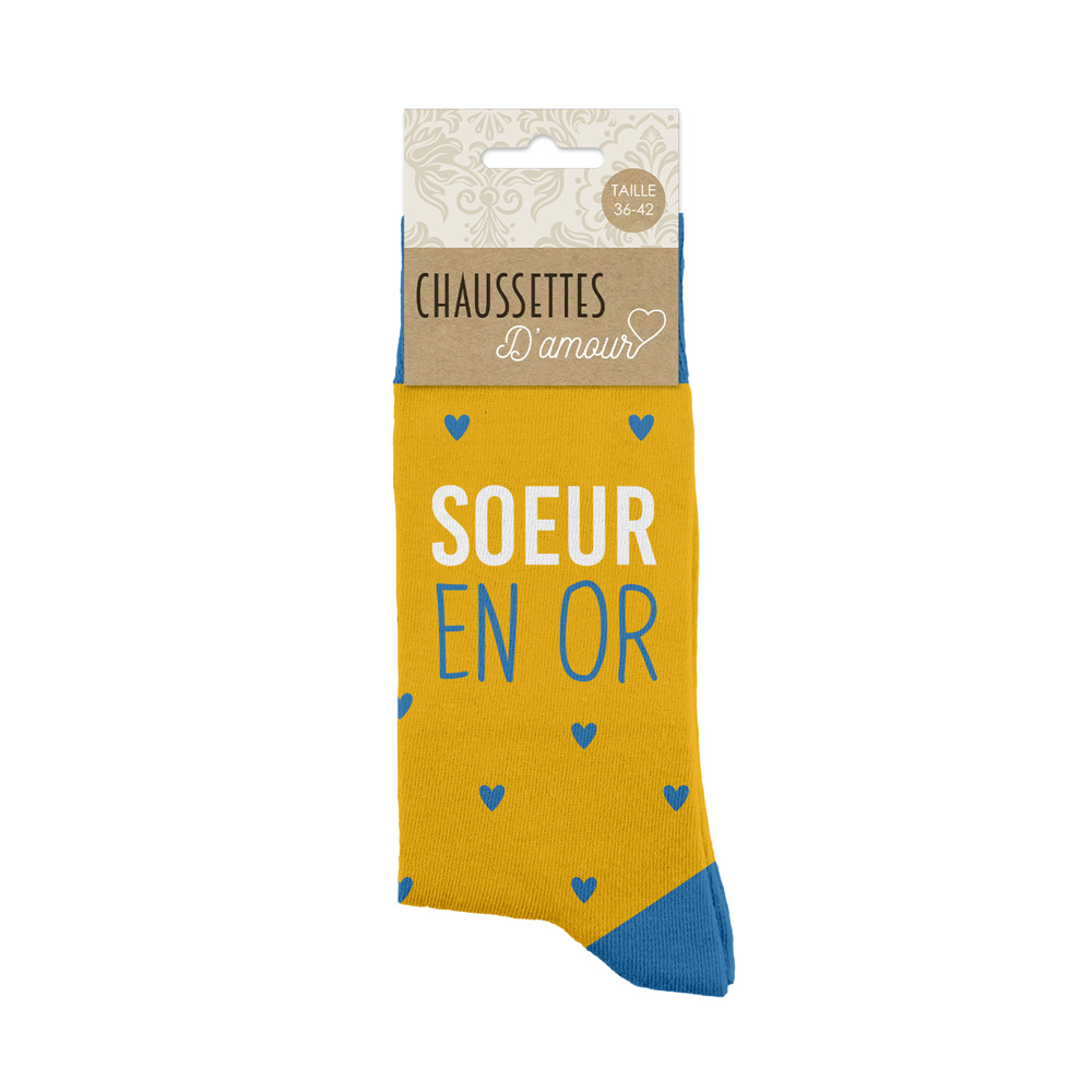 Photo de Chaussettes Soeur en or