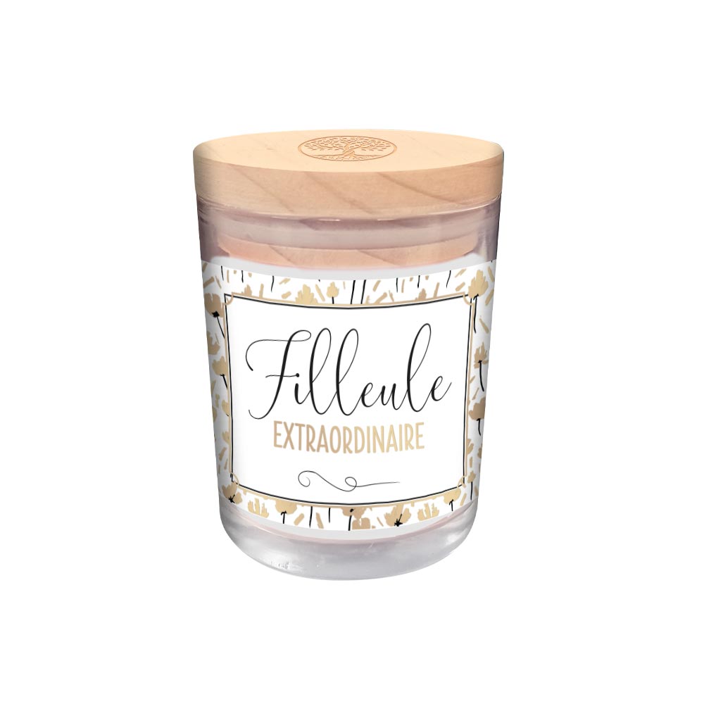 Photo de Bougie verre Filleule ext
