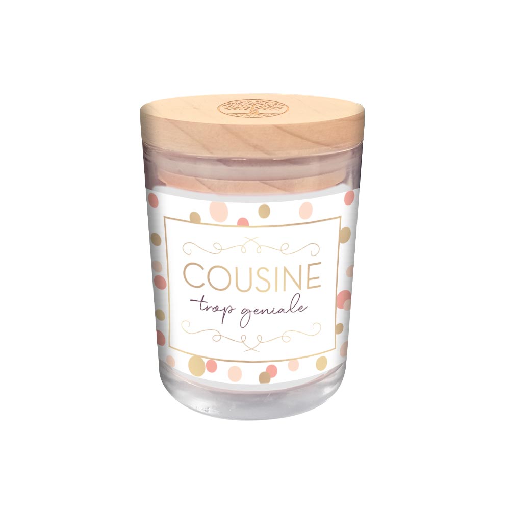 Photo de Bougie verre Cousine géni