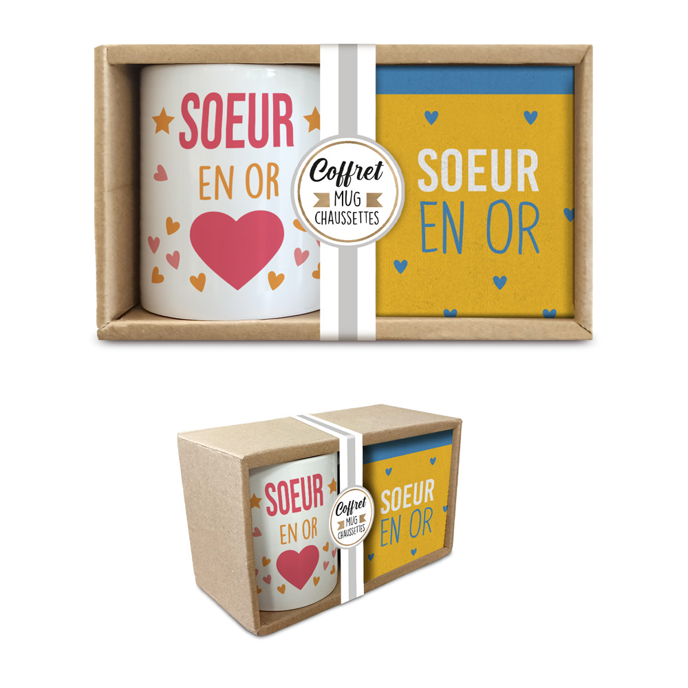 Photo de Coffret mug chaussettes S