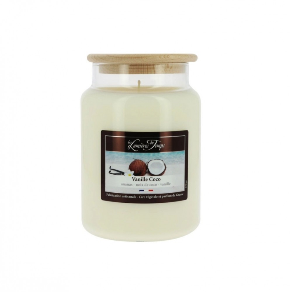 Photo de Bougie cire colorée 670g
