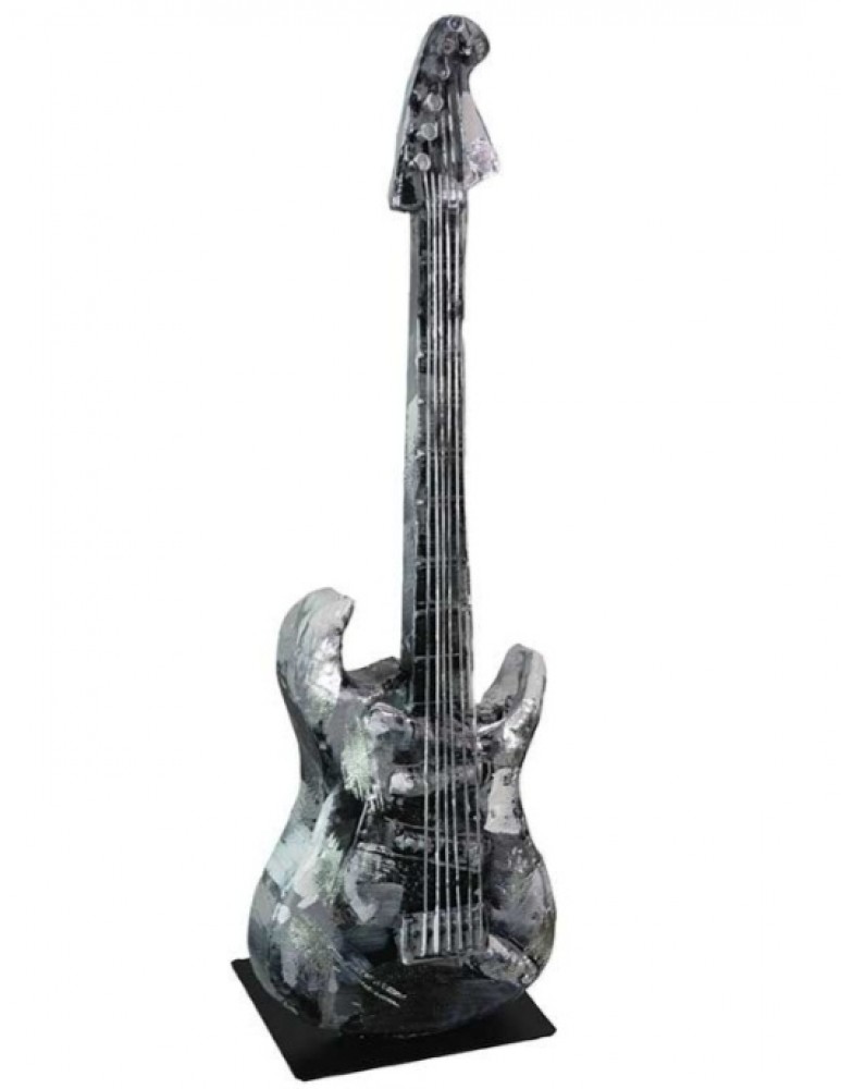 Photo de Guitare basse argent