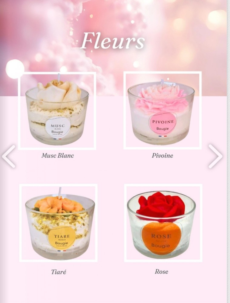 Photo de Verrine Rose tiaré