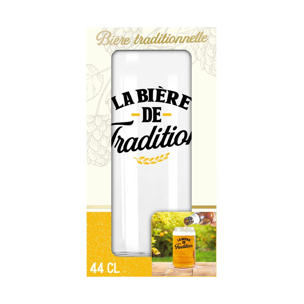 Photo de VERRE CANETTE BIERE TRADI