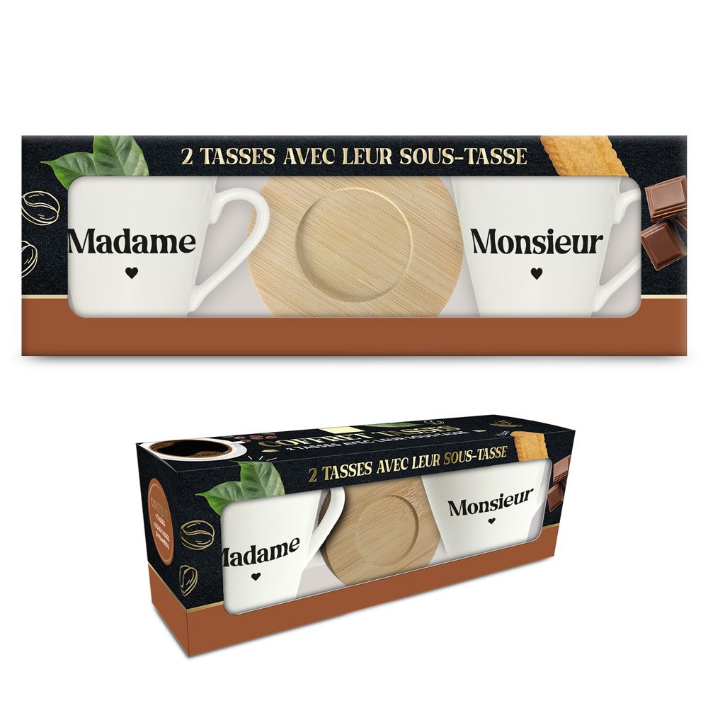 Photo de Coffret tasse cafe duo mr