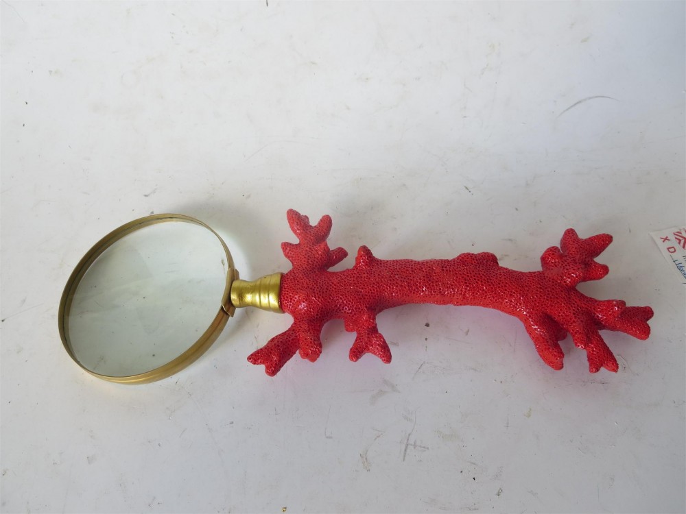 Loupe Manche Corail Orange 31CM