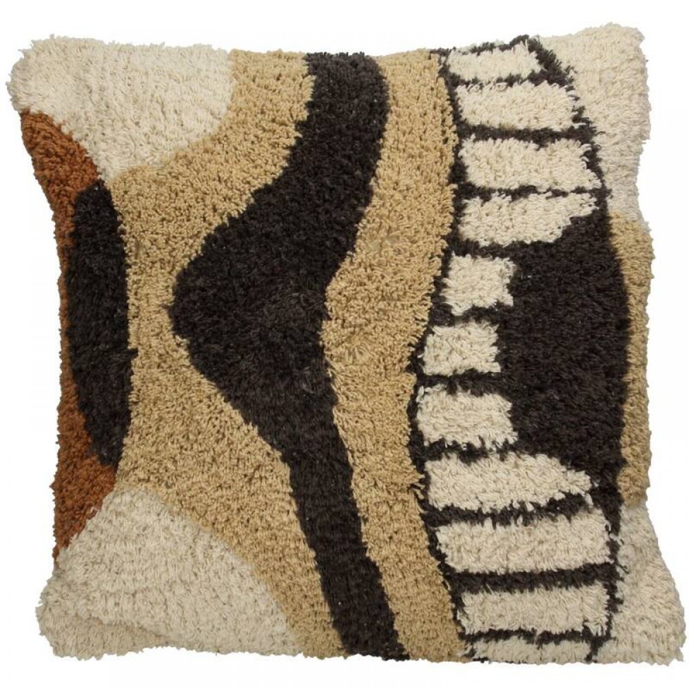 Coussin Abstract Poyester Natural 45x45