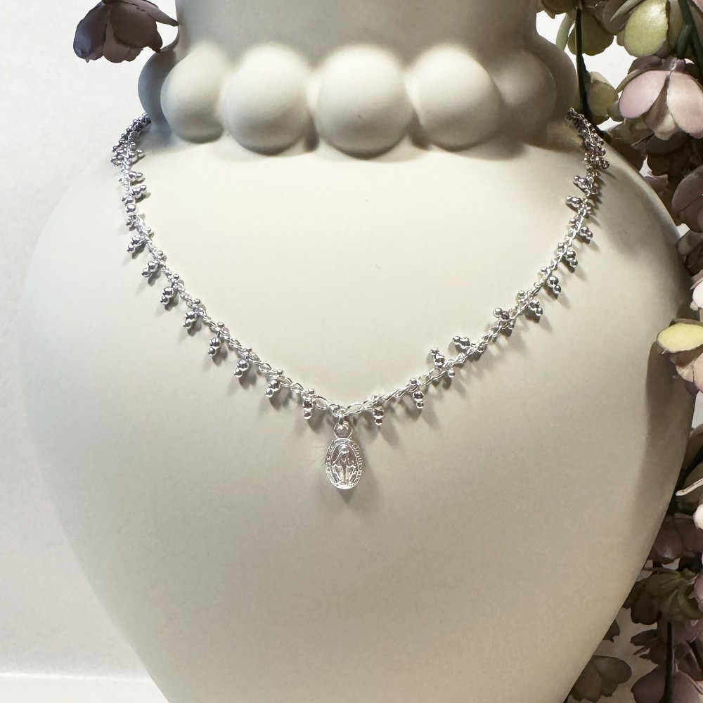 Collier Vierge Mini Argent