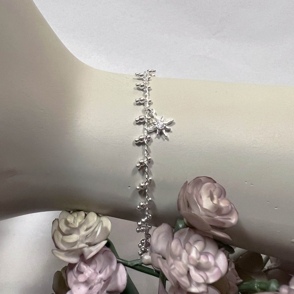 Bracelet Star Boules Argent