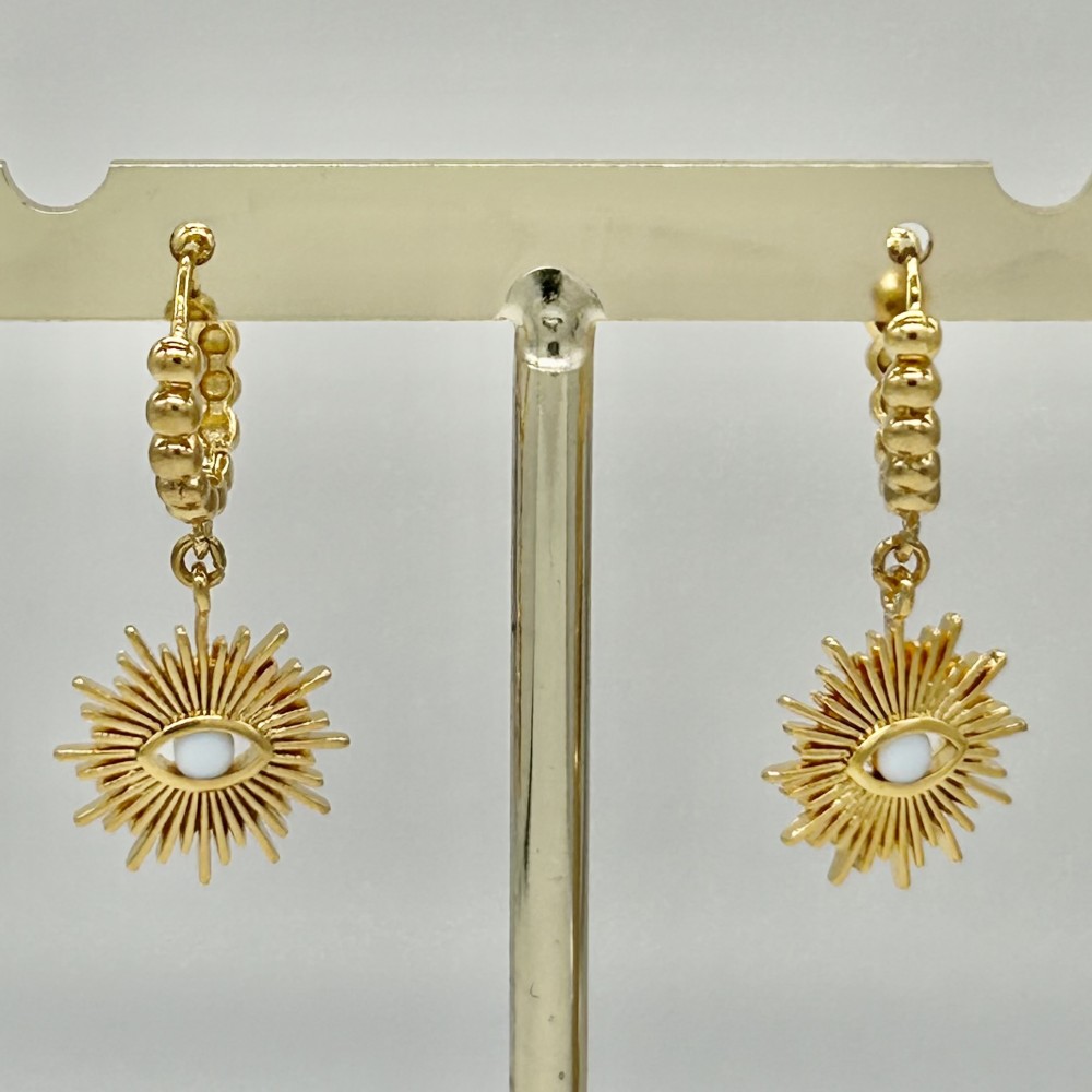 Boucles Yeux Blancs Sun Or