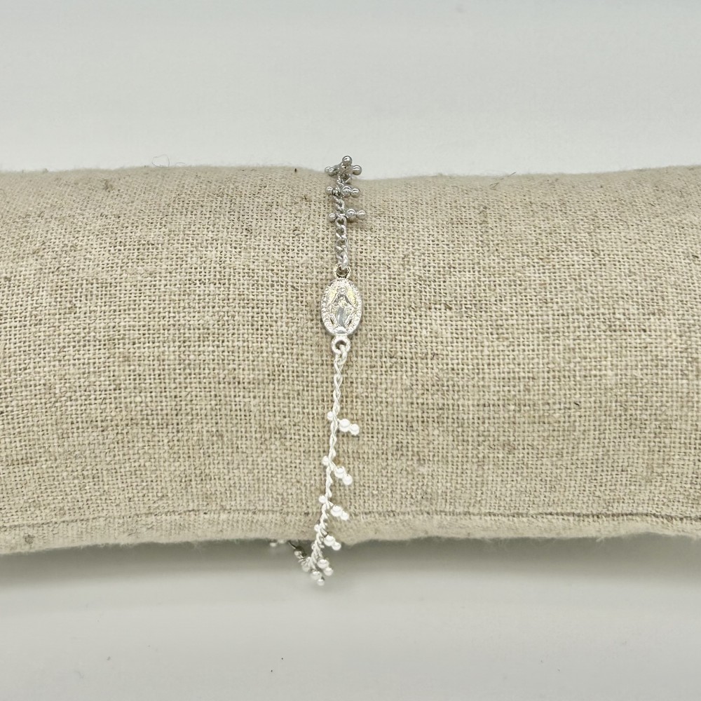 Bracelet Vierge Pierres Arg