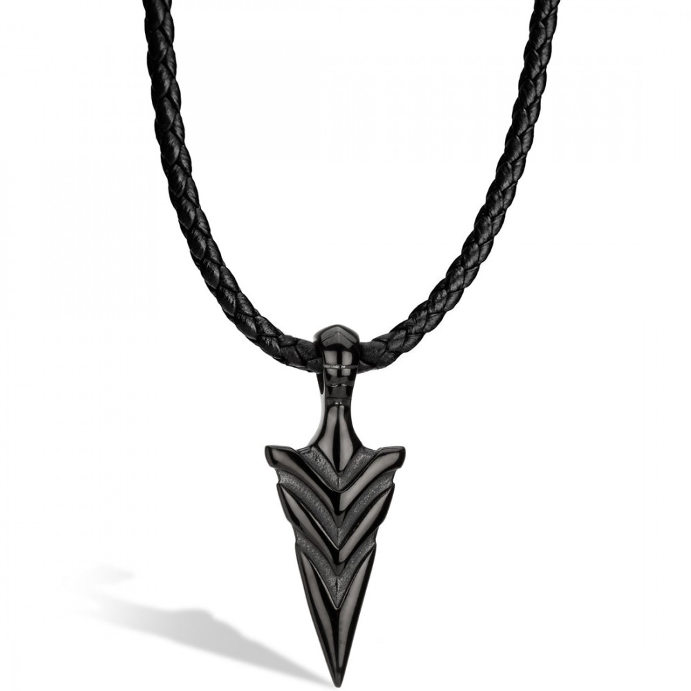 Photo de N007-50 COLLIER CUIR FLEC