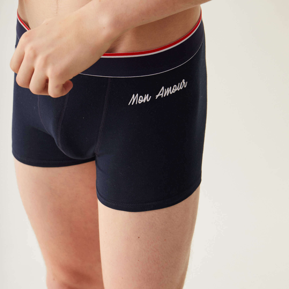 Photo de BOXER MARIUS BLEU AMOUR -