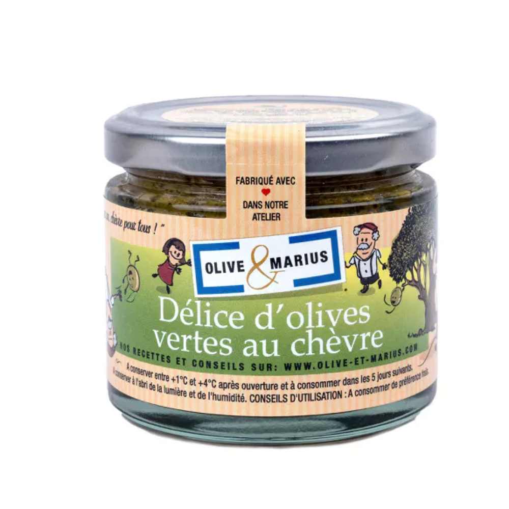 Délice olives vertes chèvre 120GR