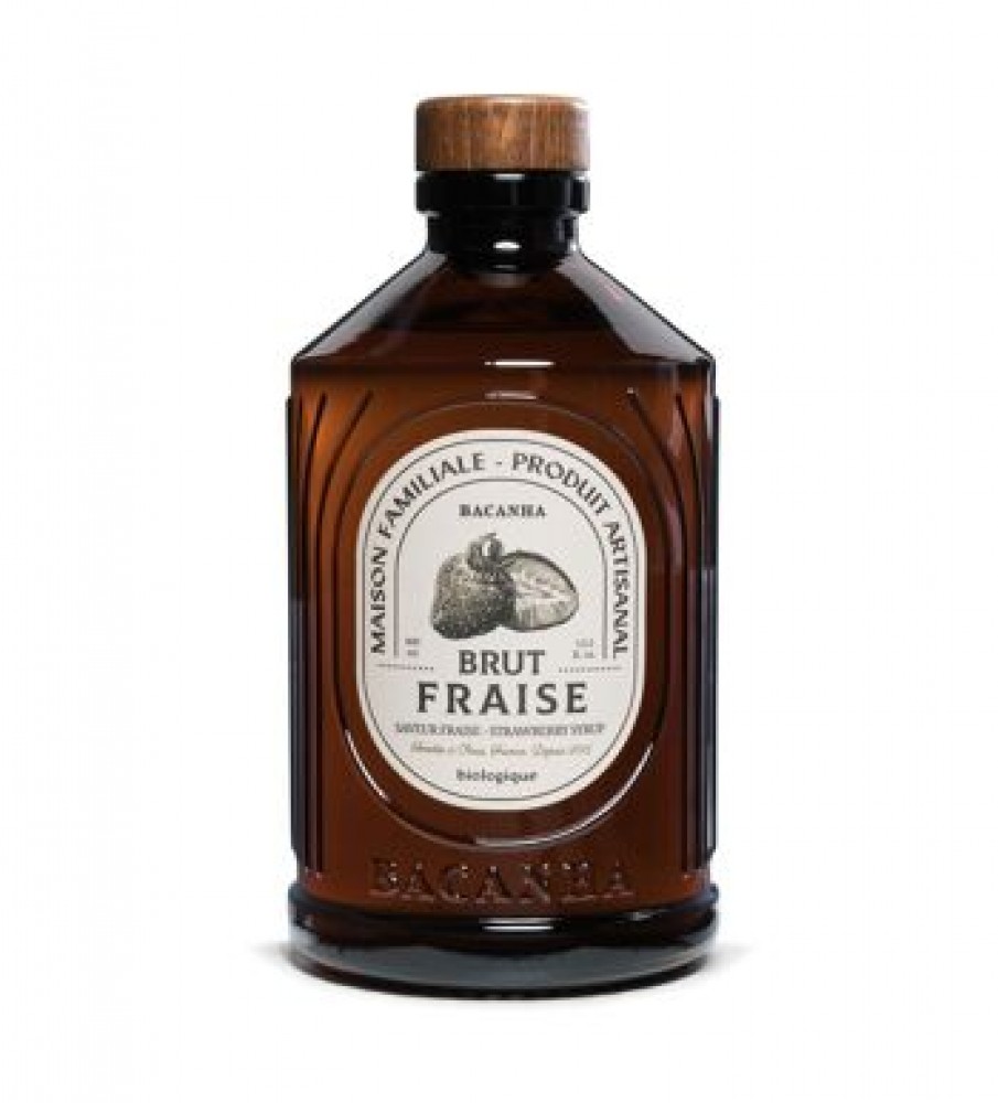 FRAISE SIROP BRUT BIO DE BACANHA 400ML