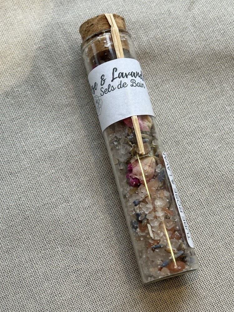 TUBE ROSE & LAVANDE SELS DE BAIN