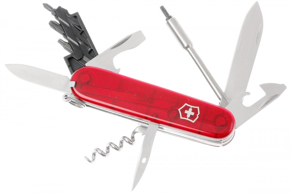 VICTORINOX,Cyber 29 red trans