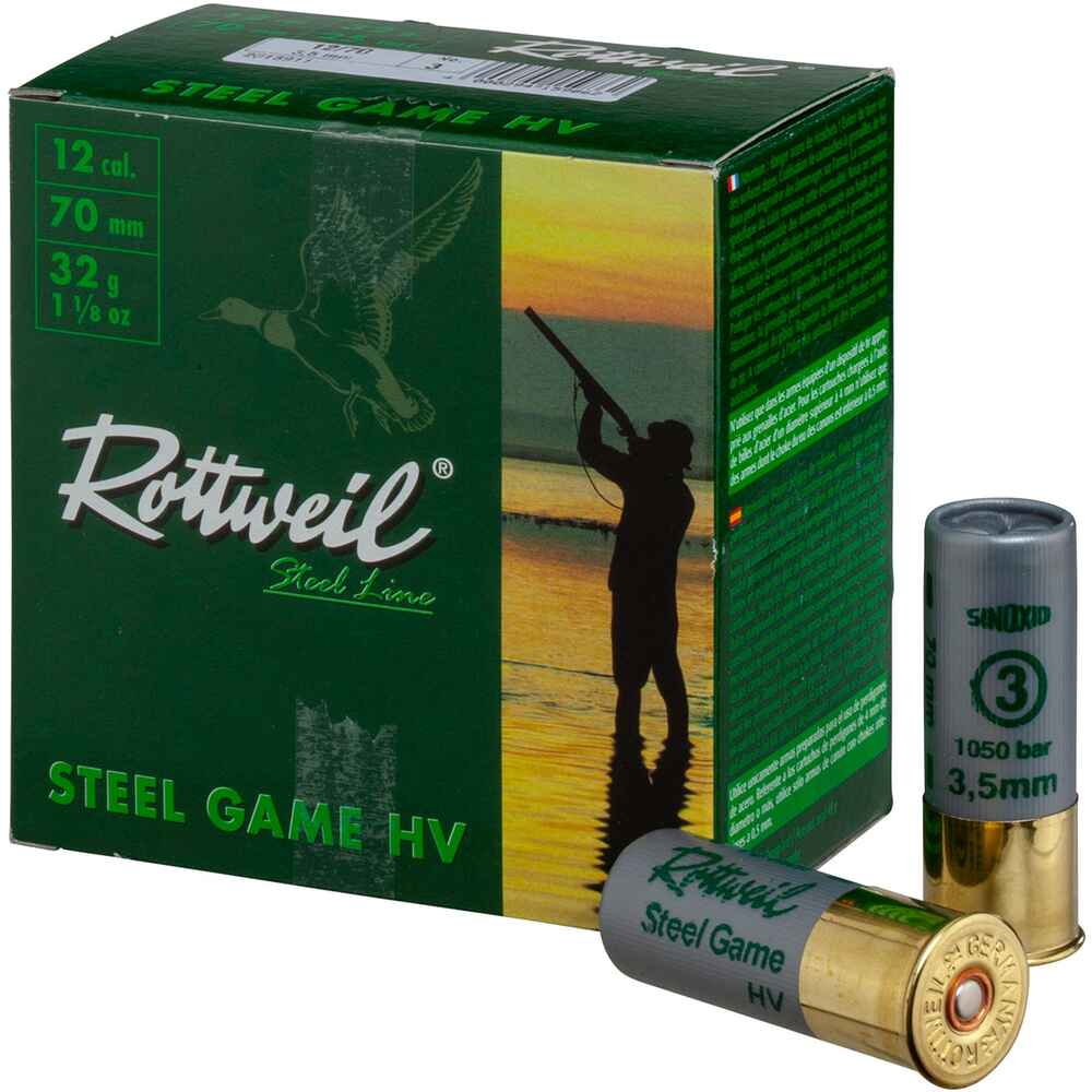 ROTTWEIL, 12/70, Steel Game HV, 3.75mm, 32 g, 25 cartouches