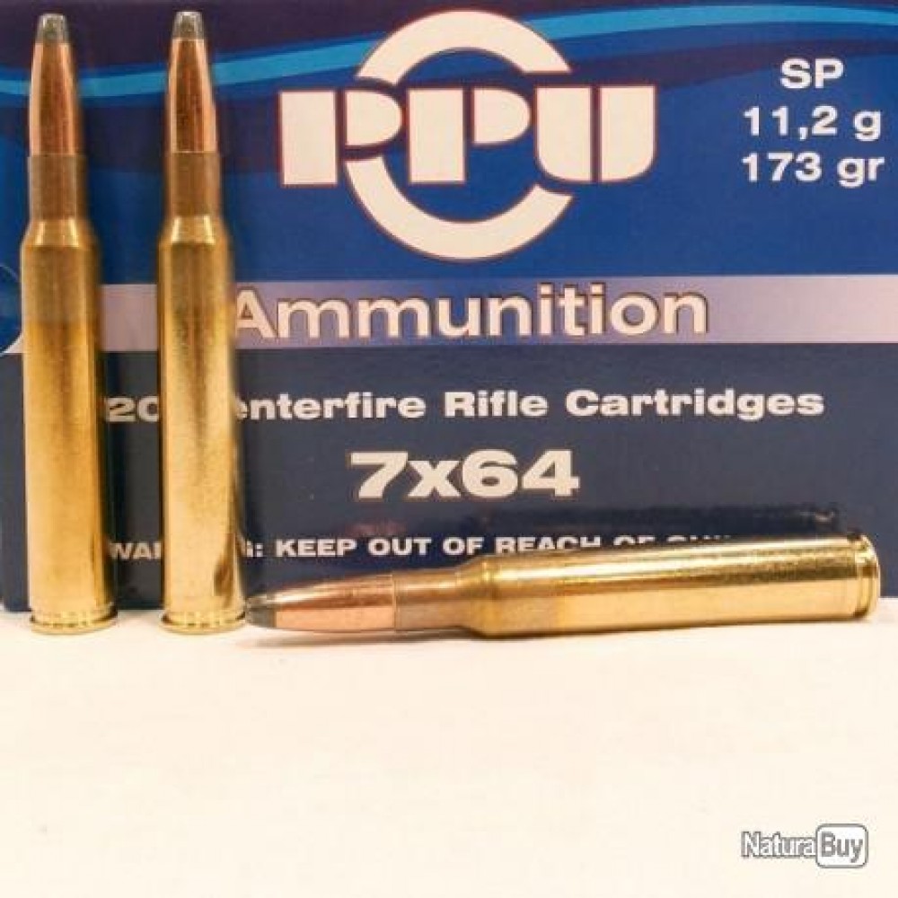 PPU PARTIZAN, 7x64, 173 gr, 11.2 g, 20 cartouches SP