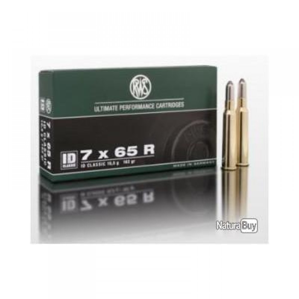 RWS, 7x65R, TIG, ID CLASSIC, 162 gr, 10.5 g, 20 cartouches