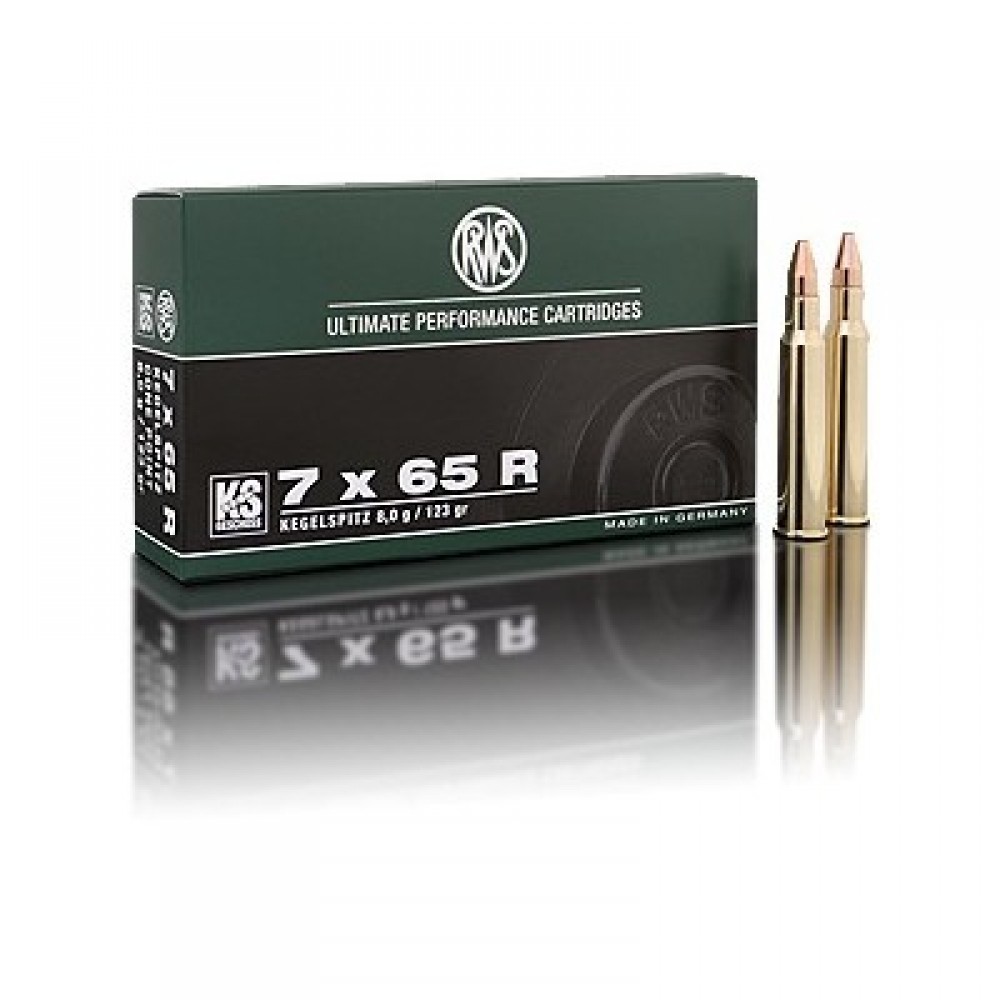 RWS, 7x65R, KS, 10.5 g, 162 gr, 20 cartouches
