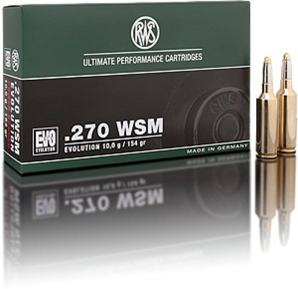 RWS, 270 Win, Evolution Power Bonded, 154 gr, 10 g, 20 cartouches