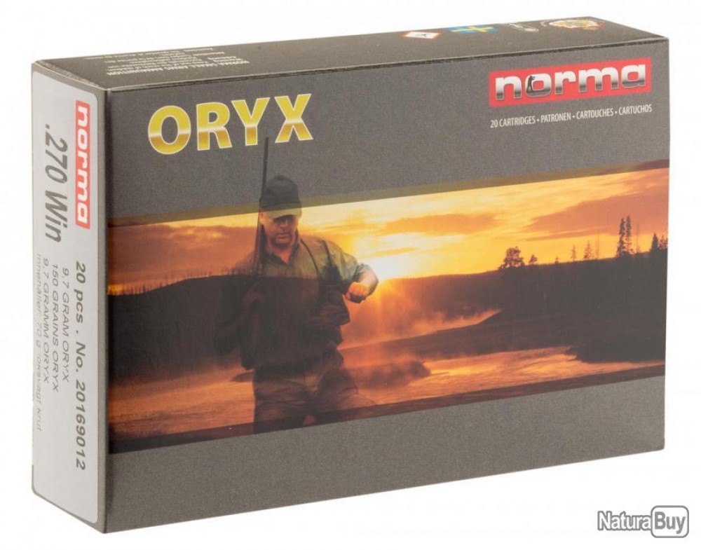 NORMA, .270 Winch Oryx, 150gr, 9.7 g, 20 cartouches