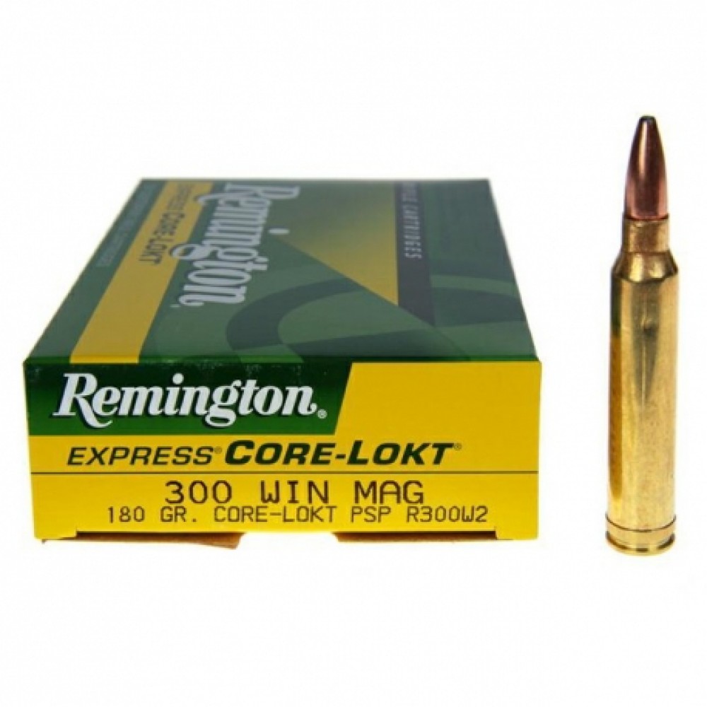 REMINGTON, 300 Winch Mag,Core-Lokt, PSP, 180grs, 20 cartouches
