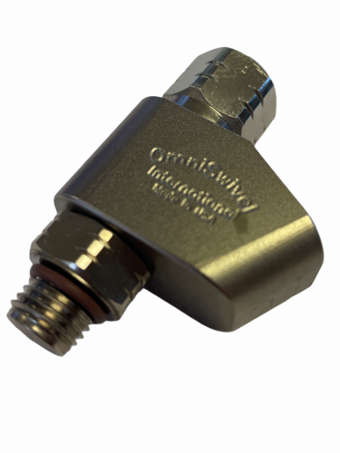 HIGH PRESSURE Y ADAPTER (1 PORT) 7/16-30 MALE TO (2 PORT) FEMALE OMNISWIVEL