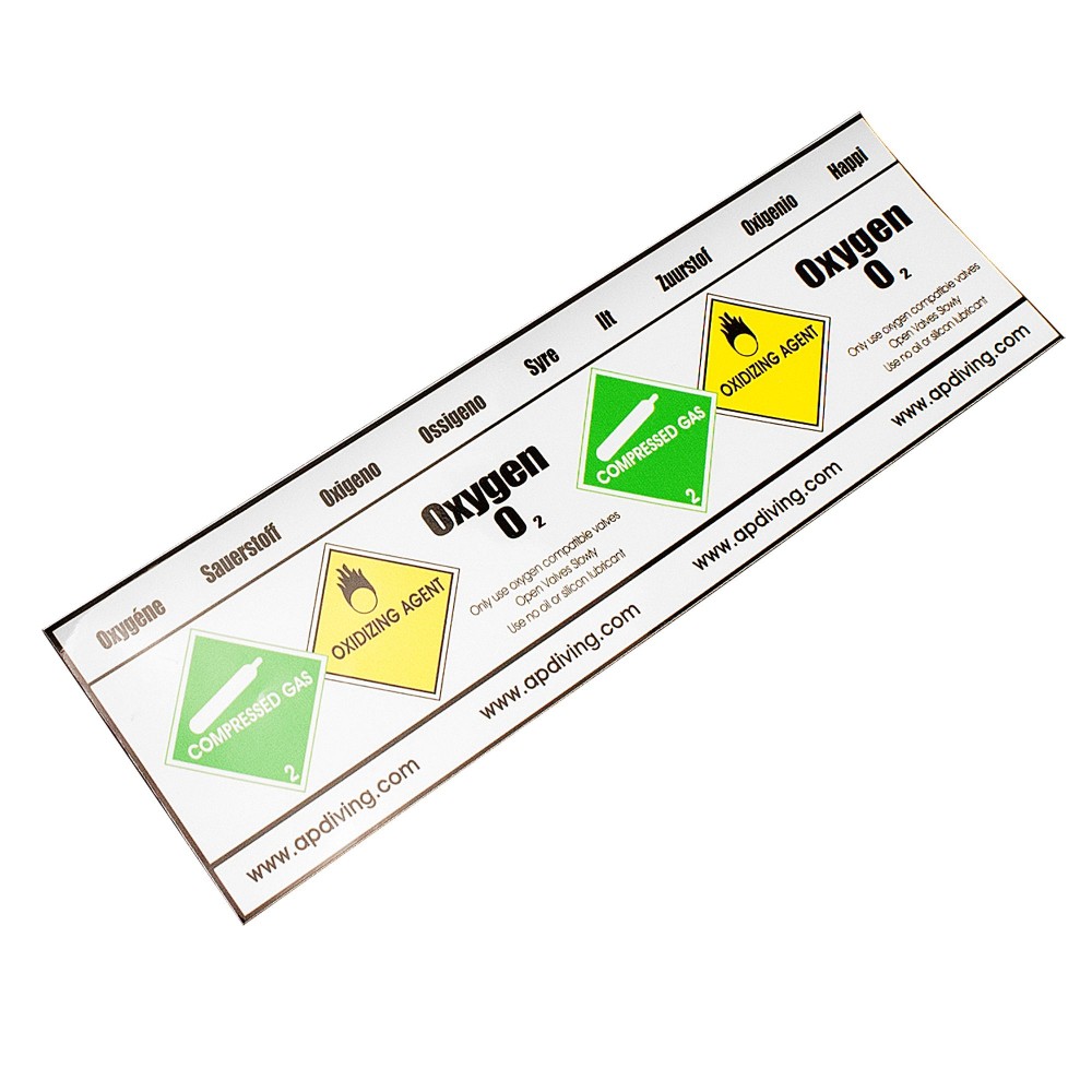 AUTOCOLLANT BOUTEILLE OXYGÈNE