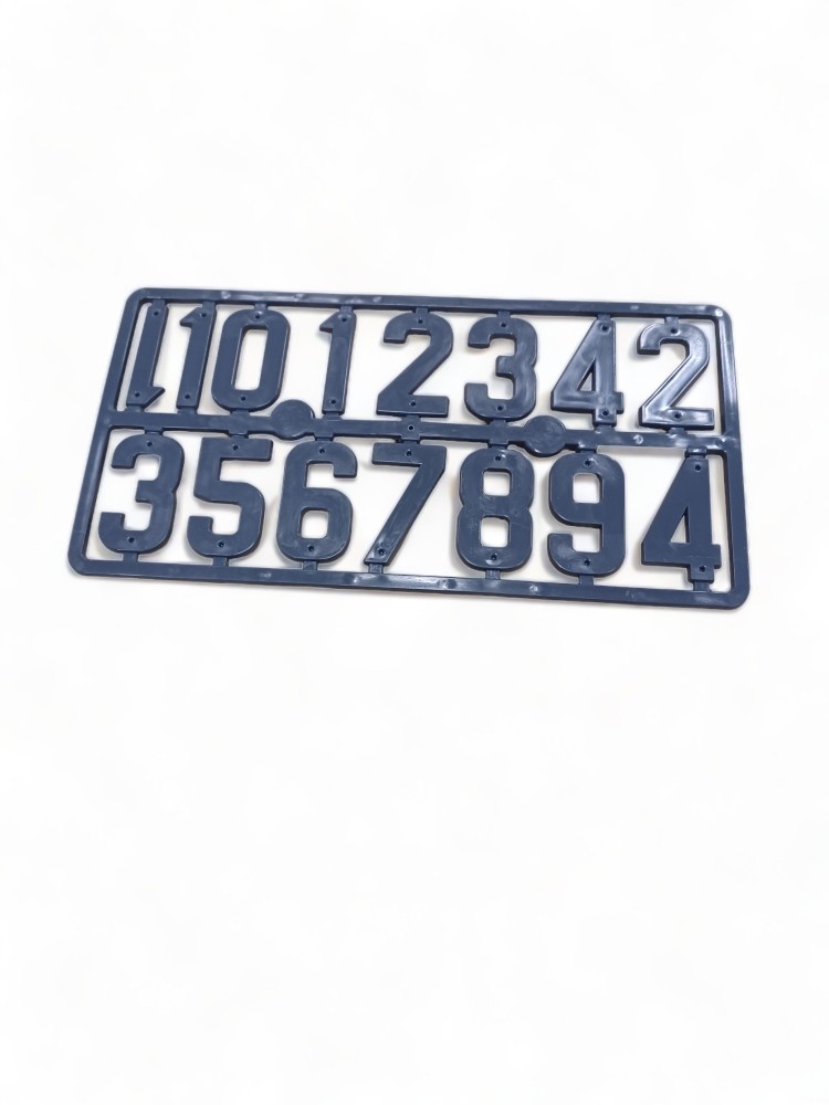Plaque chiffre plastique