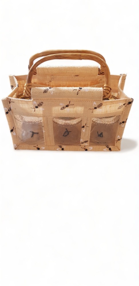 Panier toile abeilles 3X500gr