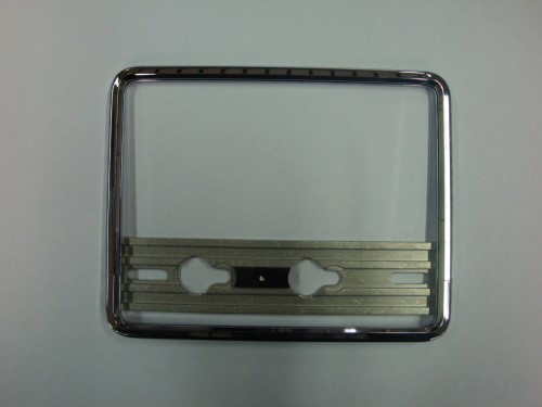 CADRE DE PLAQUE CHROME/HOSTETTLER