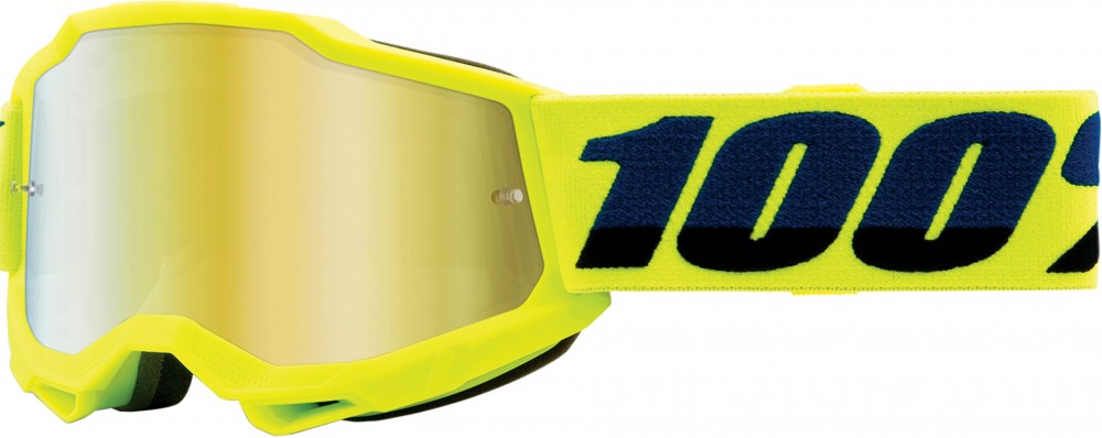 LUNETTES 100% ACCURI 2 GOGGLE  FLUO MIRROR GOLD