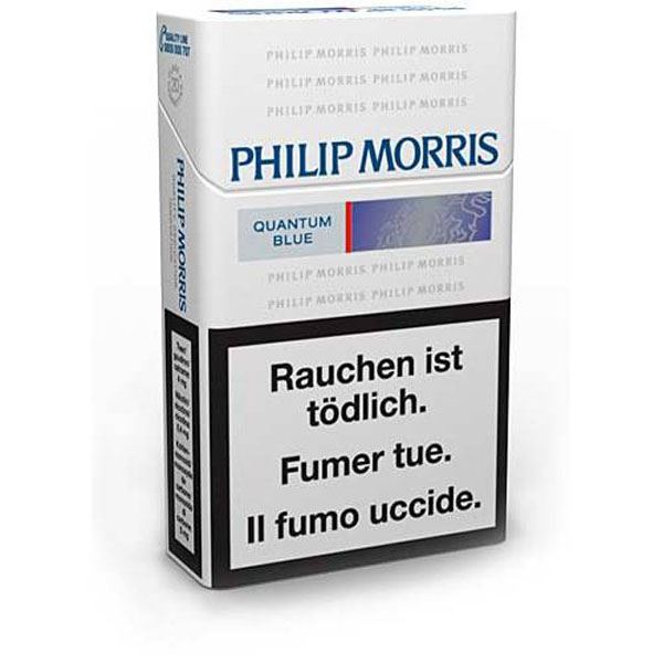 Philip Morris quantum 20 pc blue box