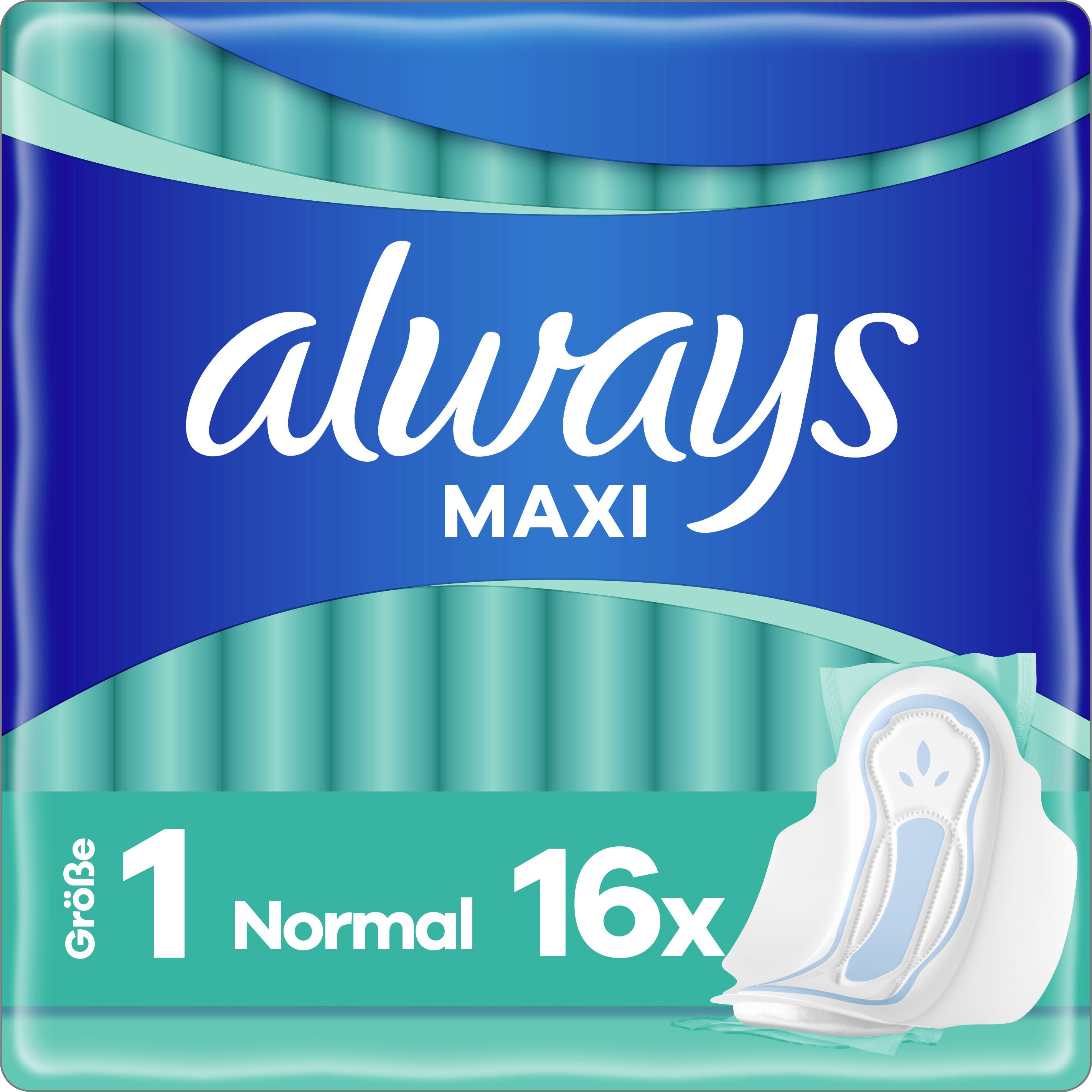 Always maxi normal plus 16 pc avec ailettes